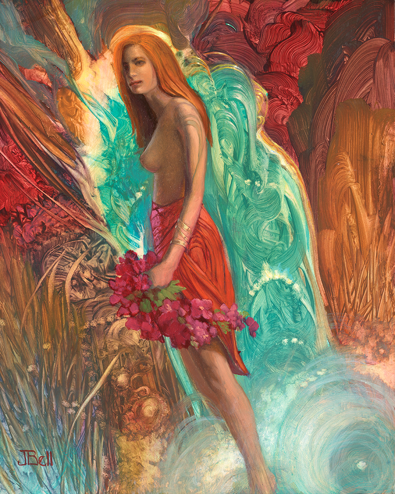 Waterfall Angel - Boris Vallejo and Julie Bell